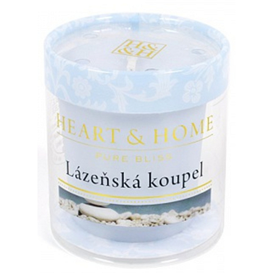 Heart & Home Whirlpool Sojakerze ohne Verpackung brennt bis zu 15 Stunden 53 g