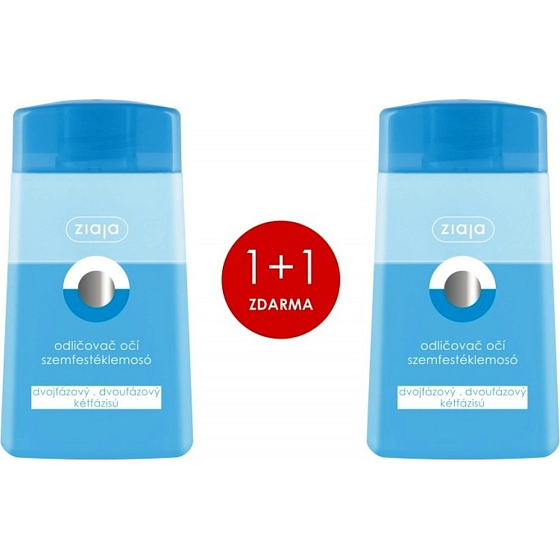 Ziaja Zweiphasen-Augen-Make-up-Entferner 2 x 120 ml, Duopack