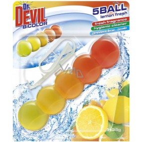 Dr. Devil Lemon Fresh BiColor 5Ball WC Scharnier 35 g