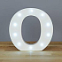 Nekupto Holz LED Buchstabe O Dekoration 16 cm