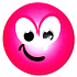 Nekupto Magnet Emoji Smiley Rad rosa 4 cm