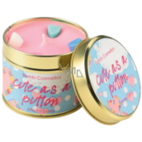 Bomb Cosmetics Sweet Button Duftende natürliche, handgemachte Kerze in einer Dose kann bis zu 35 Stunden brennen