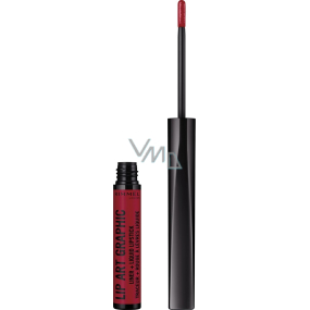 Rimmel London Lip Art Grafischer Konturstift + flüssiger Lippenstift 2in1 550 Cuff Me 1,8 ml