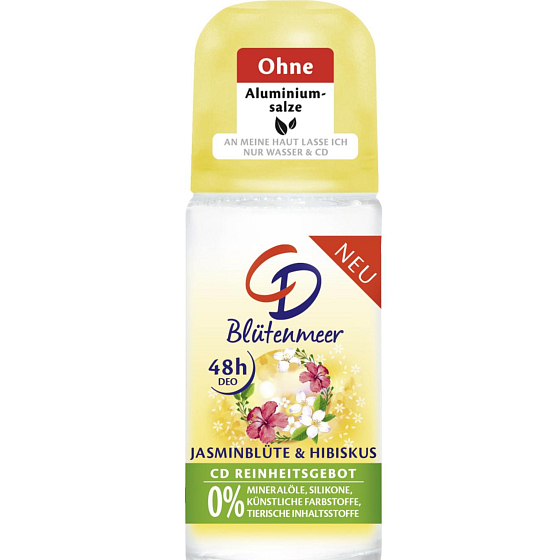 CD Jasmin und Hibiskus Ball Antitranspirant Deodorant Roll-On für Frauen 50 ml