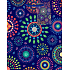 Ditipo Geschenk Papiertüte 18 x 23 x 10 cm blau gefärbte Mandalas