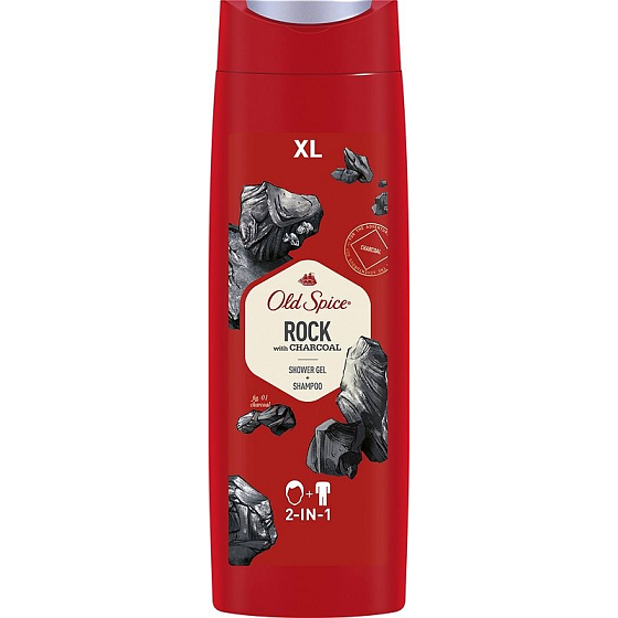 Old Spice Rock 2 in 1 Duschgel und Shampoo für Männer 400 ml