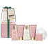 Baylis & Harding Jojoba, Vanille & Mandelöl Duschcreme 100 ml + Waschgel 100 ml + Körperlotion 50 ml + Handcreme 50 ml + Badekristalle 25 g + Waschlappen, Kosmetikset für Damen