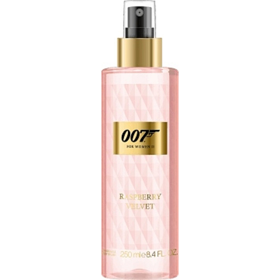 James Bond 007 Raspberry Velvet parfümiertes Körperspray für Frauen 250 ml
