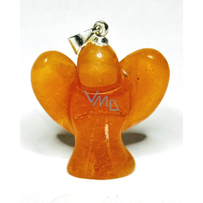 Aventurin orange Engel Schutzengel Anhänger Naturstein 2,5 cm, Stein des Glücks und des Wohlstandes
