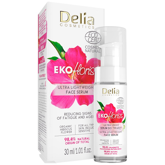 Delia Cosmetics Ekoflorist Gesichtsserum zur Reduzierung der Anzeichen von Müdigkeit und Alterung 30 ml