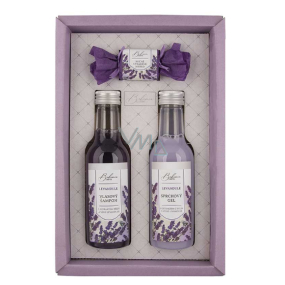 Bohemia Gifts Lavendel Duschgel 200 ml + Haarshampoo 200 ml + Toilettenseife 30 g, Kosmetikset für Frauen