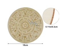 Hölzernes Pendelspielbrett mit Mondstern 15 cm
