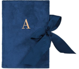 Albi Notizblock mit Farbband Buchstabe A blau 15 x 21 cm