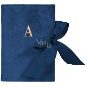 Albi Notizblock mit Farbband Buchstabe A blau 15 x 21 cm