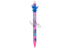 Colorino Gummierter Stift Disney Stitch rosa, blaue Mine 0,5 mm verschiedene Typen