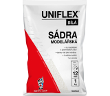 Uniflex sádra bílá, modelářská, 1 kg