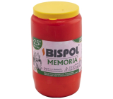 Bispol Memoria W03 hřbitovní svíčka olejová červená 9,5 x 5,5 cm 155 g 2,5 dne
