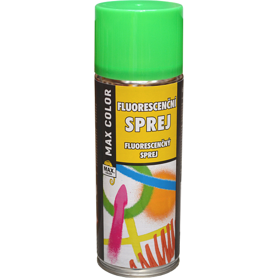 Max Color fluoreszierende Sprühfarbe, grün, 400 ml