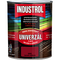 Industrol S2013 universell glänzend Oberflächenfarbe für Metall und Holz, 8300 kirschrot, 600 ml