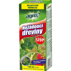 Agro Nežádoucí dřeviny STOP herbicid a arboricid, 100 ml Agro Nežádoucí dřeviny STOP herbicid a arboricid, 100 ml