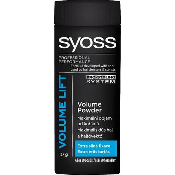 Syoss Volume Lift Pulver für maximales Volumen von den Wurzeln 10 g extra starke Fixierung
