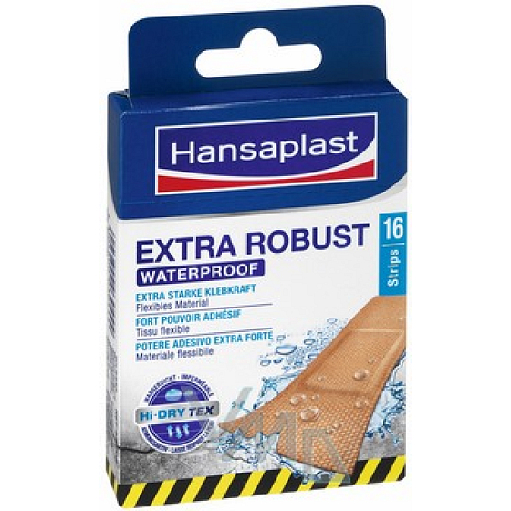 Hansaplast Extra Robust wasserdichter Patch 26 x 76 mm 16 Stück