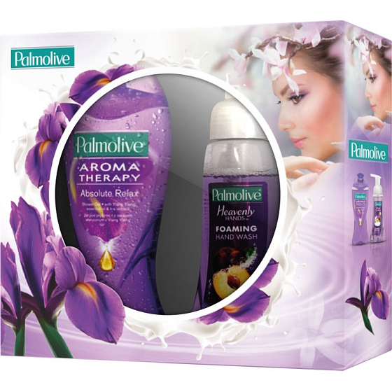 Palmolive Verwöhnen Sie Ihre Haut Entspannen Sie Duschgel 250 ml + Flüssigseife Pflaume 250 ml, Kosmetikset