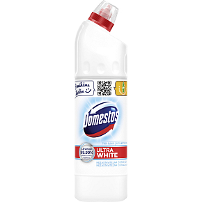 Domestos WC Reinigungsmittel 24h Ultra White Shine, 750 ml