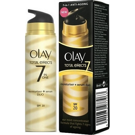 Olay Total Effects Feuchtigkeitscreme + Serum 7in1 Duo Feuchtigkeitscreme und Serum 40 ml