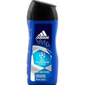 Adidas UEFA Champions League Star Edition 2in1 Duschgel und Shampoo für Männer 250 ml