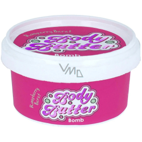 Bomb Cosmetics Glitter Himbeere - Himbeer Baskenmütze Natürliche Körperbutter handgemacht 210 ml