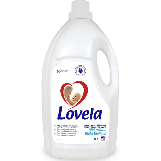 Lovela White Unterwäsche Hypoallergenes Flüssigwaschmittel 50 Dosen von 4,7 l