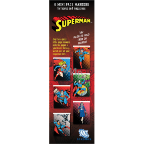 If Mini Page Markers Magnetisches Lesezeichen Superman 6 Stück