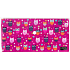 Albi Document Case Rosa Eulen DL - 220 × 110 mm passt 1/3 A4 (zweimal gefaltet A4