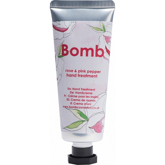 Bomb Cosmetics Rose & Pink Pepper Hand Treatment in Tube 25 ml