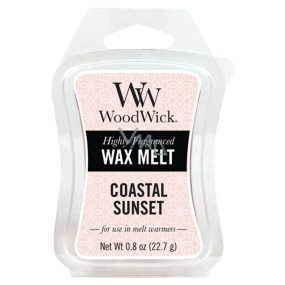 WoodWick Coastal Sunset - Sonnenuntergang an der Küste duftendes Wachs für Aromalampen 22,7 g