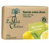 Le Petit Olivier Verbena und Zitronen extra milde Seife mit natürlichen Extrakten 100 g