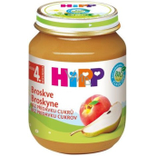 Hipp Fruit Organic Peaches Fruchtbeilage, reduzierte Laktose und kein Zuckerzusatz für Kinder 125 g