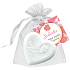 NeoCos Heart weiße Geschenk-Toilettenseife aus Organza 30 g
