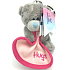 Me to You Plüsch Schlüsselbund Teddybär mit einer Decke und der Aufschrift Umarmungen 8 cm