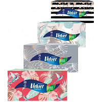 Velvet Pastels Hygienetücher 3-lagig, Box 120 Stück