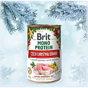 Brit Mono Protein Czech Weihnachtsschmaus Karpfen mit Kartoffeln, Karotten und Erbsen Alleinfuttermittel für ausgewachsene Hunde 400 g