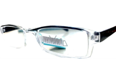 Berkeley Lese-Dioptrienbrille +3,5 Kunststoff transparent, schwarzer Seitenrahmen 1 Stück MC2222