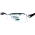Berkeley Lese-Dioptrienbrille +3,5 Kunststoff transparent, schwarzer Seitenrahmen 1 Stück MC2222