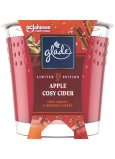 Glade Apple Cosy Cider duftende Apfelwein-Duftkerze im Glas, Brenndauer bis zu 38 Stunden 129 g