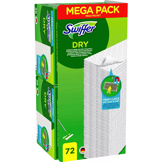 Swiffer Dry Ersatz-Bodenstaubsauger 72 Stück
