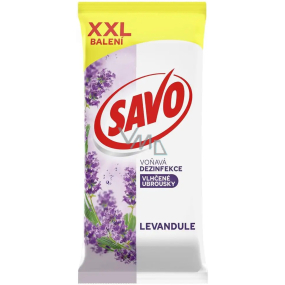 Savo Lavendel Universal-Desinfektionsmittel Reinigungstücher ohne Chlor 60 Stück