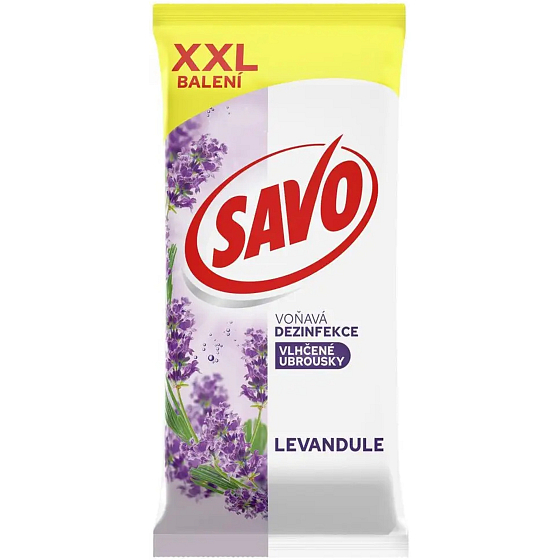 Savo Lavendel Universal-Desinfektionsmittel Reinigungstücher ohne Chlor 60 Stück