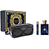 Versace Dylan Blue pour Homme Eau de Toilette 100 ml + Eau de Toilette 10 ml + Kosmetiktasche, Geschenkset für Männer