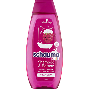 Schauma Shampoo und Conditioner Kids mit Himbeerauszug, 400 ml